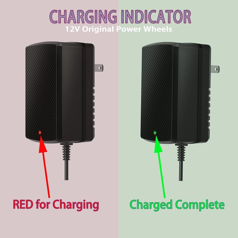 LAZORA 12V Charger for Kids Ride On Car Toys 12 Volt Battery Charger Best Choice Products Wrangler SUV Kid Trax Dynacraft Toy Car 12v Universal Charger Kids Electric Battery Power Supplies - Image 5